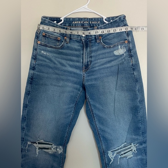 American Eagle Outfitters Blue Straight Jeans Classic Style - Picture 4 of 8